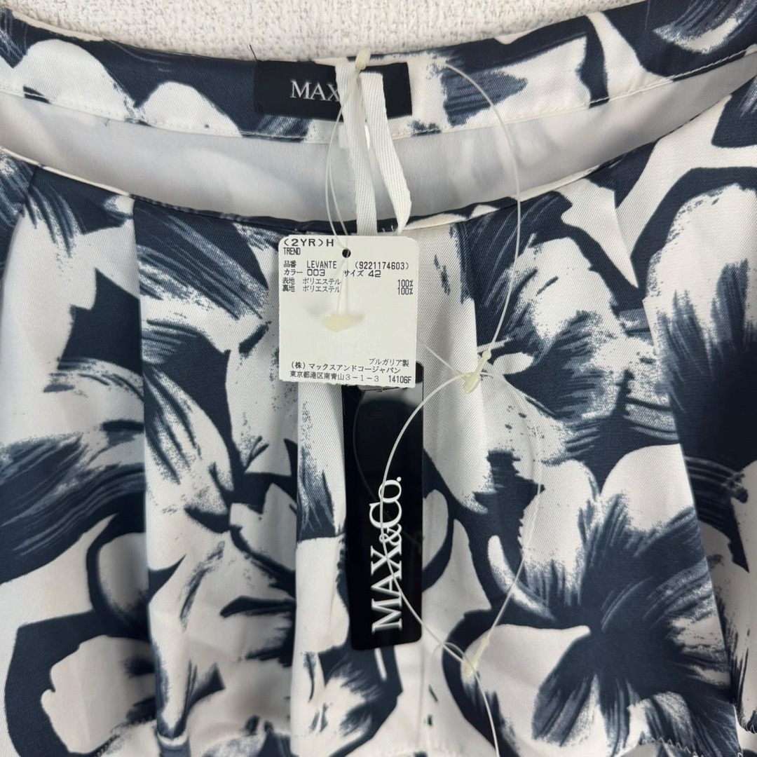 未使用品 マックス&コー MAX&CO. ノースリーブ ワンピース シルク 切替 Aライン 42 グレー系 レディース 231012 未使用品 マックス&コー MAX&CO. ノースリーブ ワンピース シルク 切替 Aライン 42 グレー系 レディース 231012