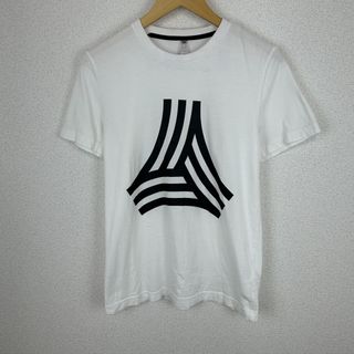 アディダス(adidas)のadidas アディダス Tシャツ グラフィックロゴ TANGO 半袖 ホワイト Mサイズ メンズ 古着 ストリート スポーツMIX(Tシャツ/カットソー(半袖/袖なし))