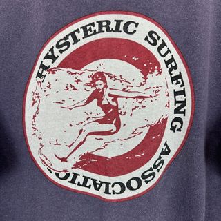 ヒステリックグラマー(HYSTERIC GLAMOUR)の90s Hysteric Glamour ヒステリックグラマー Tシャツ グラフィック 半袖 パープル Fサイズ レディース 古着 ストリート Y2K(Tシャツ(半袖/袖なし))