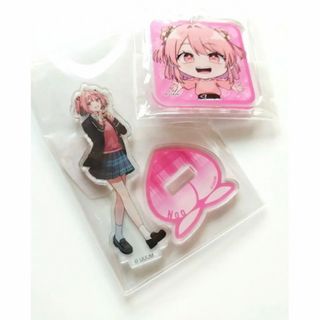【のあ】2点 カラフルピーチ グッズ キーホルダー アクリルスタンド(キャラクターグッズ)