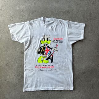 ヴィンテージ(VINTAGE)の80s BVD キャラクターtシャツ USA製 ドナルド ホワイト L(Tシャツ/カットソー(半袖/袖なし))