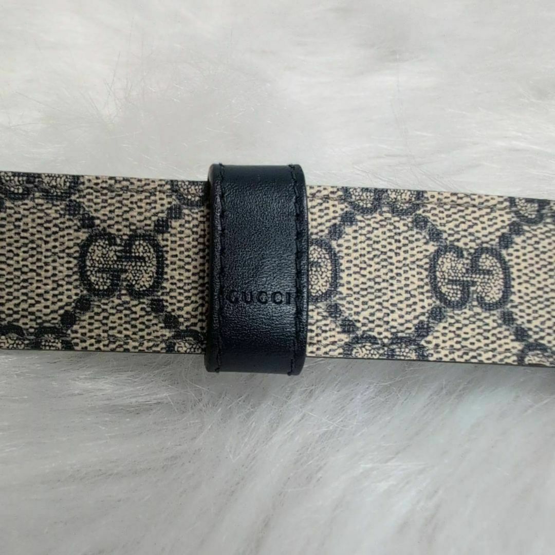 ダブルG リバーシブル ベルトブラック GGスプリーム | GUCCI公式