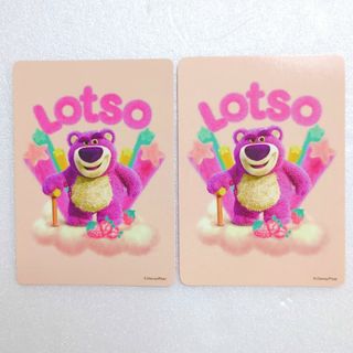 ディズニーストア じゃんけん あいこ カード トイストーリー ロッツォ 2枚(キャラクターグッズ)