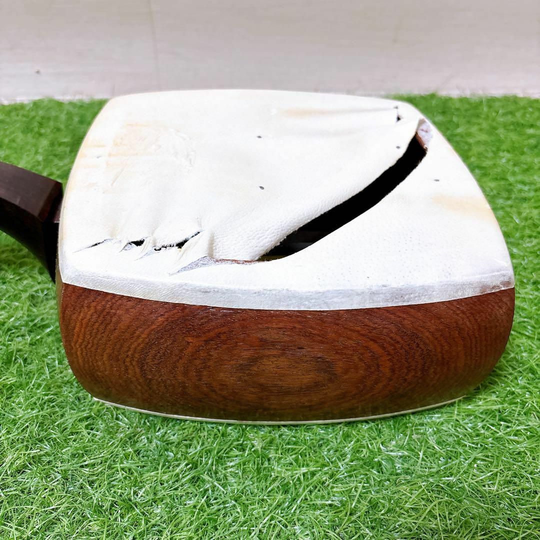 休日限定 胴ヤブレあり 現状品 K18刻印 和 弦楽器 三ツ折 綾杉胴 三味線 和楽器