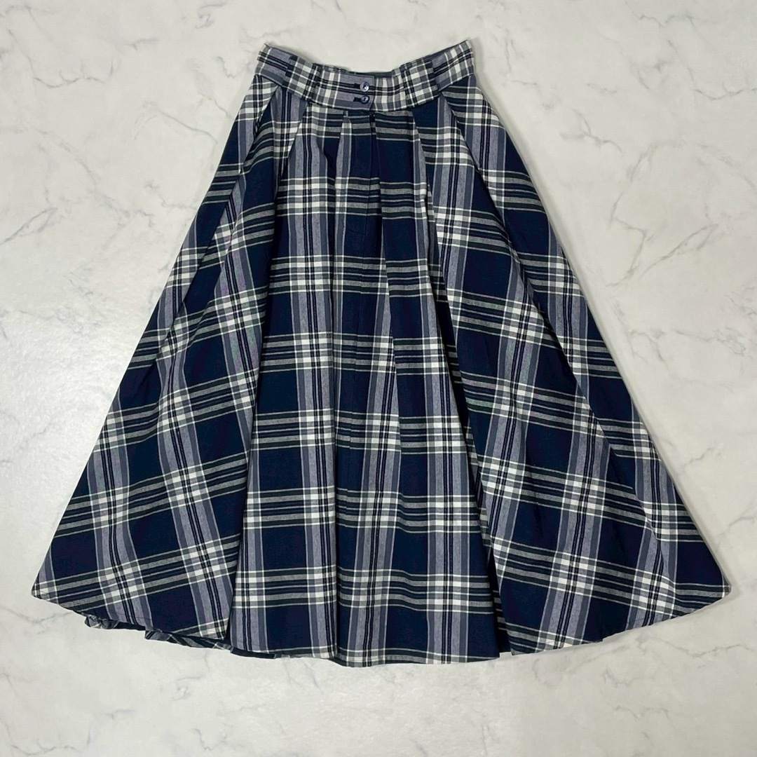 KENZO - KENZO 日本製 切替 チェック ジッパーフライ フレア