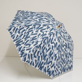 晴雨兼用日傘 a..s.s.a エーエスエスエー USED美品 ペイント サステナブル生地 レディース 50cm A2778(傘)