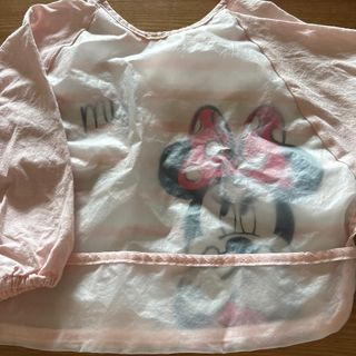 お食事エプロン　スモック　ディズニー　ミニーちゃん(その他)