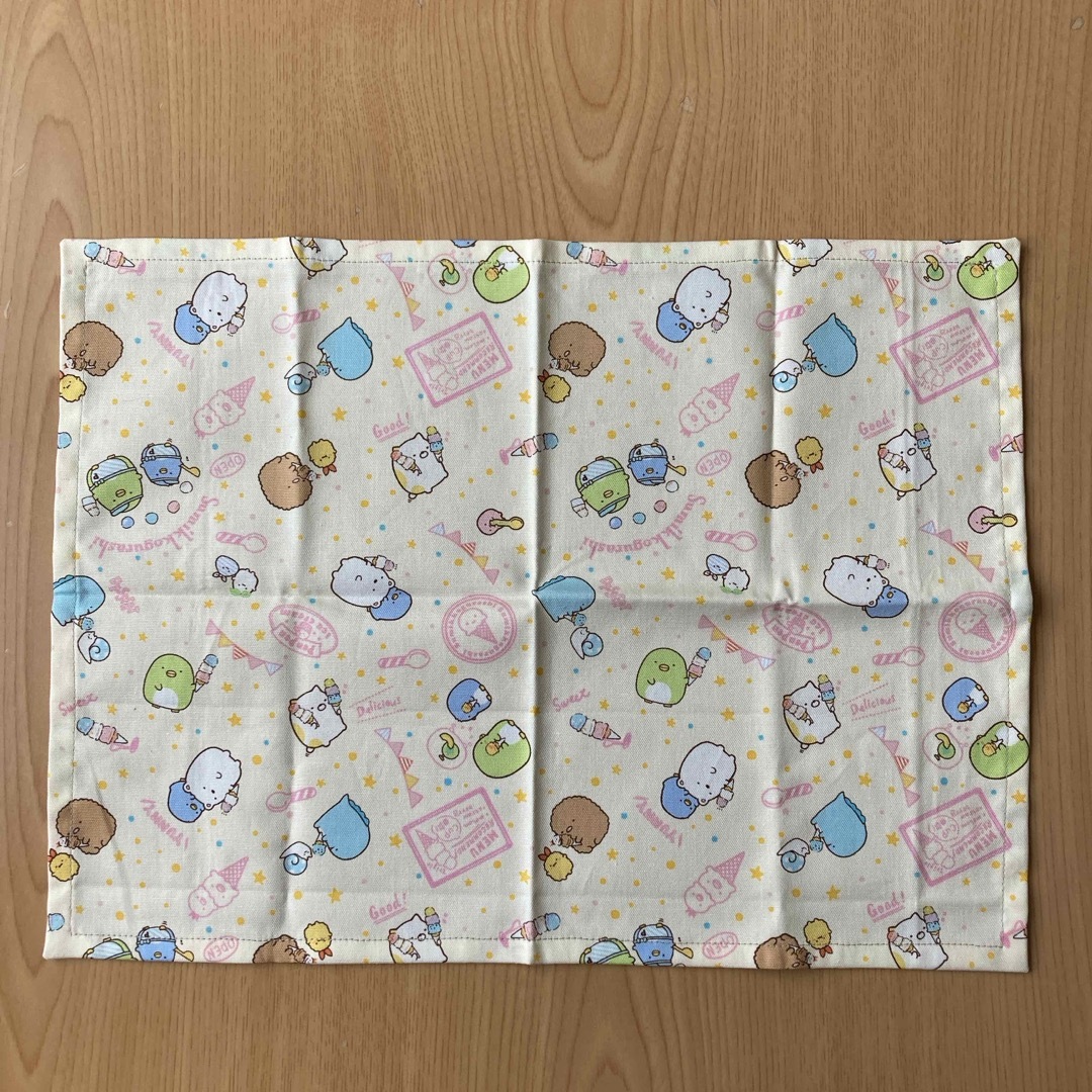 ランチョンマット　一枚仕立てNo.① ハンドメイドのキッズ/ベビー(外出用品)の商品写真