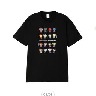 【新品】 値下げ MAZZEL MARVEL コラボ Tシャツ ブラック　L