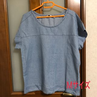 ユニクロ(UNIQLO)のUNIQLO ◡̈* デニムカットソー(Ｍ)(カットソー(半袖/袖なし))