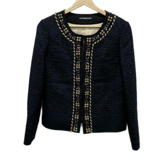 ヴィヴィアンタム(VIVIENNE TAM)のVIVIENNE TAM(ヴィヴィアンタム) ジャケット サイズ1 S レディース美品  - 黒×ゴールド×ベージュ 長袖/ビジュー/春/秋(その他)