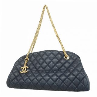 シャネル(CHANEL)の【5fc4211】シャネル ショルダーバッグ マドモアゼル チェーンショルダー カーフスキン ネイビー ゴールド金具【中古】レディース(ショルダーバッグ)