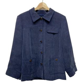 レリアン(leilian)のLeilian(レリアン) ジャケット サイズ13+ S レディース美品  - ネイビー 長袖/ストライプ/ボーダー/春/秋(その他)