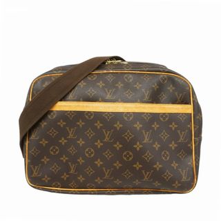 ルイヴィトン(LOUIS VUITTON)の【5fc4586】ルイヴィトン ショルダーバッグ モノグラム リポーターGM M45252 ブラウン【中古】レディース(ショルダーバッグ)