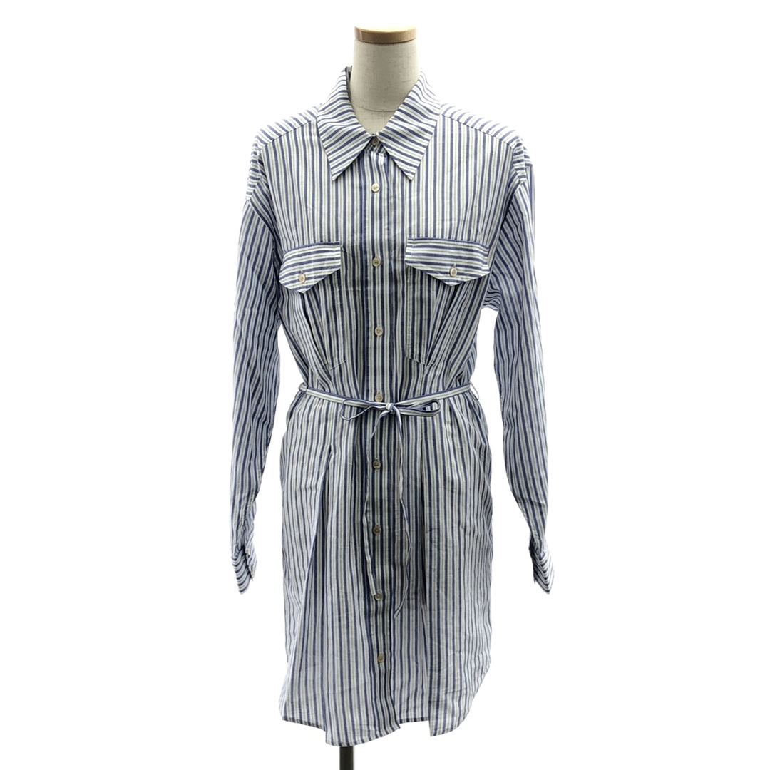 美品 isabel marant etoile 38 ノーカラーストライプシャツ