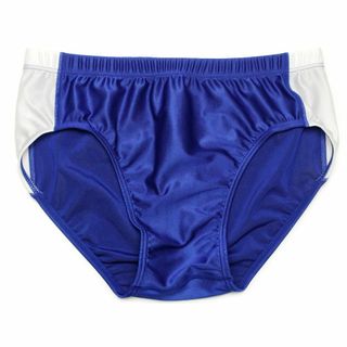 Ｍサイズ　レーシングブルマ（ライン）　フラットシーマ縫製　ブルー　BL35(陸上競技)
