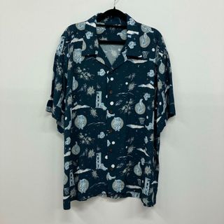 【イオン広店】 中古 DAN | ダン その他トップス Space Aloha hirt ネイビー サイズ：M 【102】(その他)
