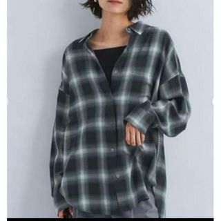 ユナイテッドアローズグリーンレーベルリラクシング(UNITED ARROWS green label relaxing)のグリーンレーベルリラクシング［size SHORT］シアー チェック シャツ(シャツ/ブラウス(長袖/七分))