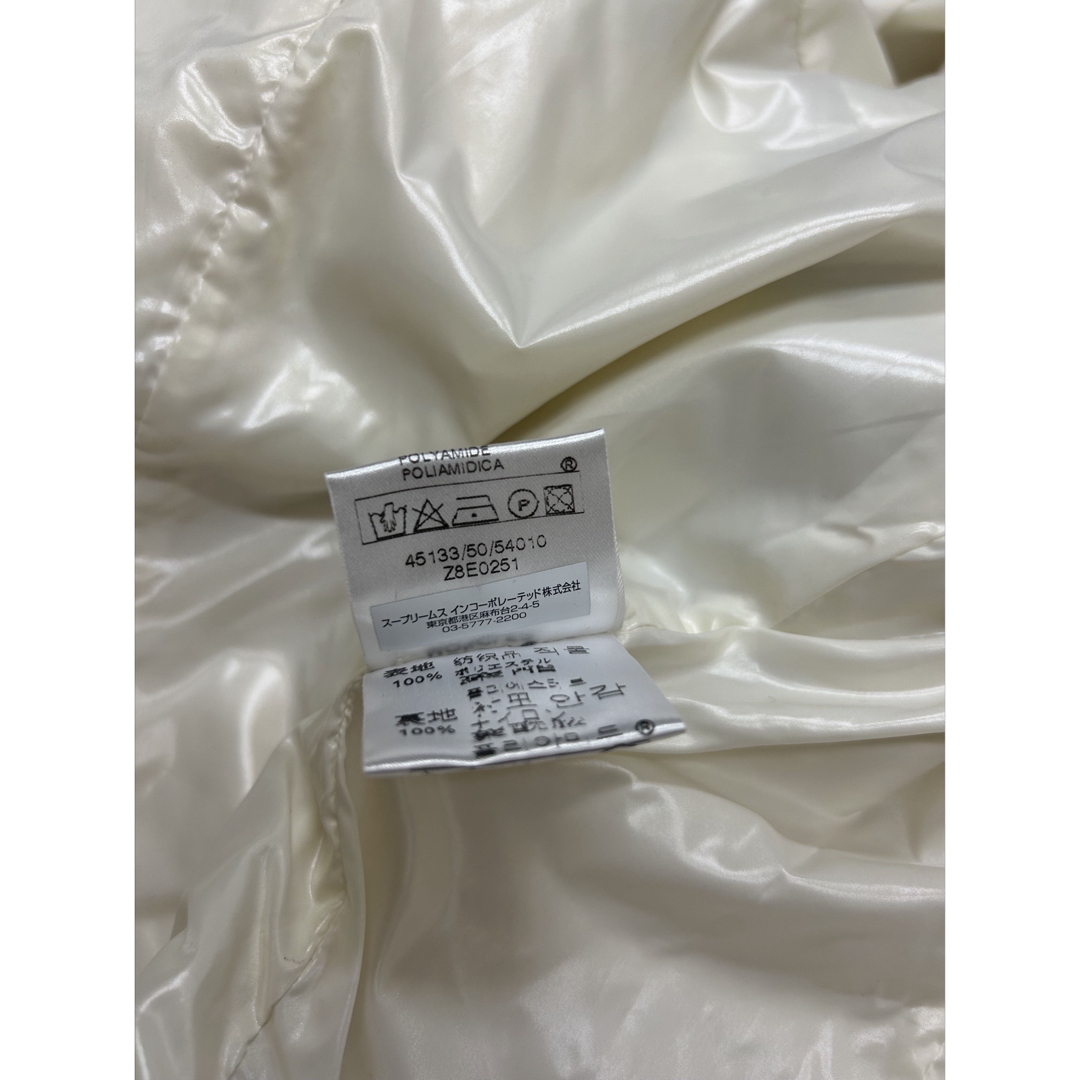 MONCLER(モンクレール)の【レア】MONCERモンクレールライダースジャケット白0 レディースのジャケット/アウター(ダウンジャケット)の商品写真
