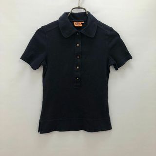 トリーバーチ(Tory Burch)のセンス抜群✨TORY BURCHトリーバーチ【XS】半袖 ポロシャツ ネイビー(ポロシャツ)
