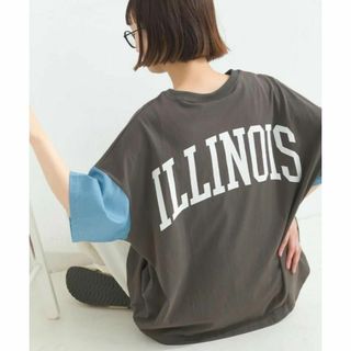 Lupilien ルピリアン デニムシリーズ　デニムコンビ Tシャツ バックロゴ