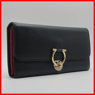フェラガモ(FERRAGAMO)の正規品 フェラガモ Ferragamo 財布 ガンチーニ 特大ロゴ オールレザー(財布)
