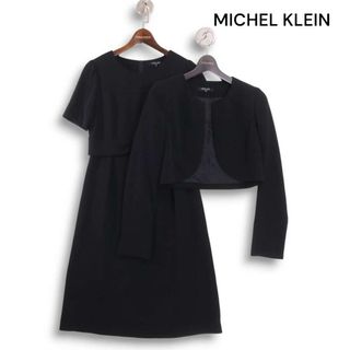 ミッシェルクラン(MICHEL KLEIN)のMICHEL KLEIN Noire ミッシェルクラン 通年★ セットアップ ボレロ＆ワンピース フォーマル Sz.9 レディース 黒 冠婚葬祭(セット/コーデ)