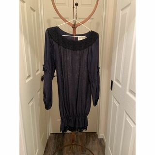 ステラシフォン(STELLA CIFFON)のSTELLA CIFFON ネイビー 長袖チュニック(チュニック)