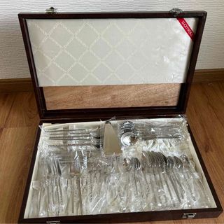 LUCKY WOOD　カトラリーセット　ステンレス18-12　全43点(カトラリー/箸)