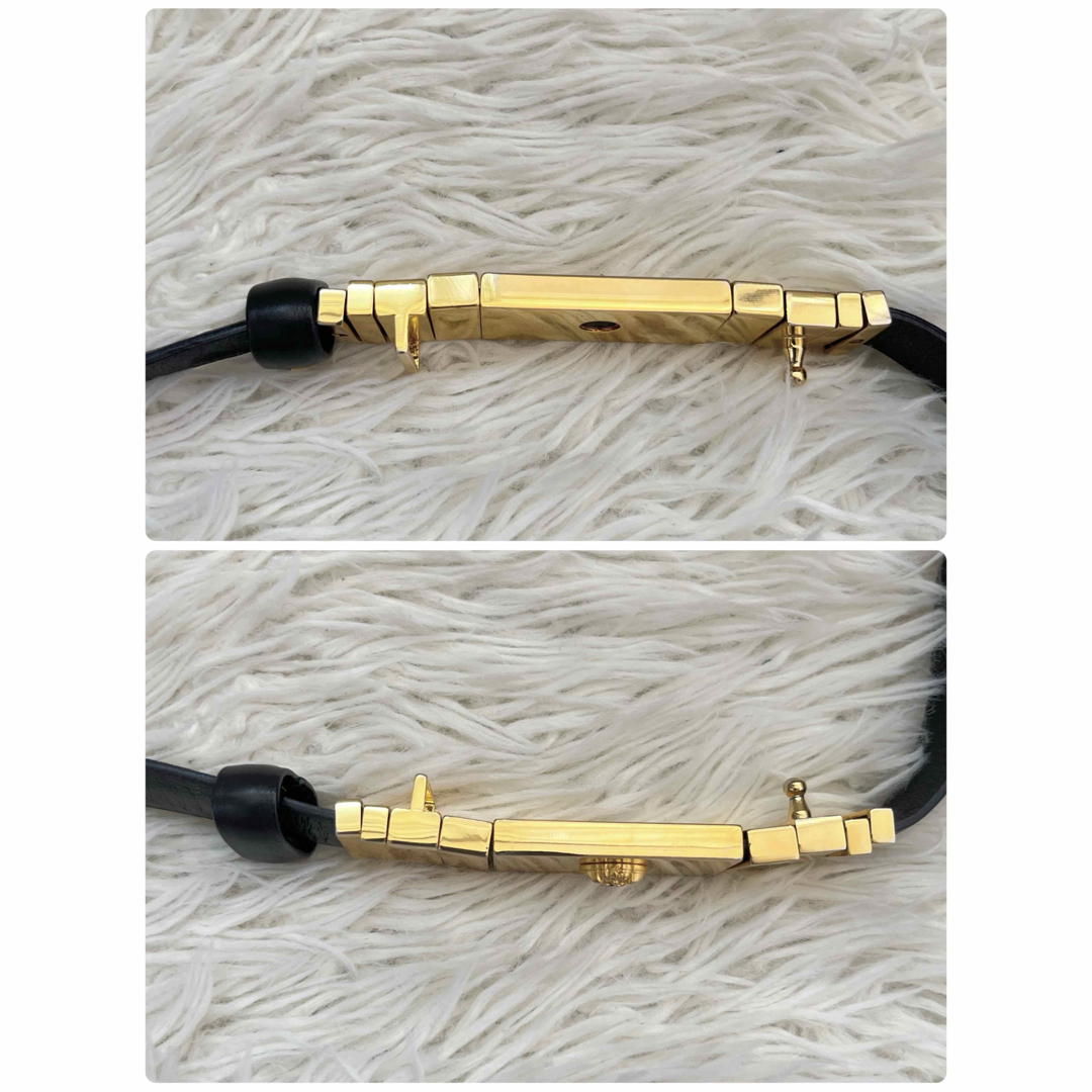 Gianni Versace(ジャンニヴェルサーチ)の正規レア ヴェルサーチ スクエア×プレート　ゴールドバックル4 メデューサロゴ レディースのファッション小物(ベルト)の商品写真