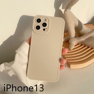 iphone13ケース カーバー 可愛い お洒落 軽量 オフホワイトcun1(iPhoneケース)