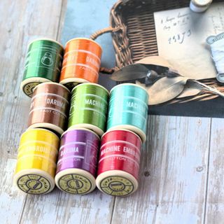 ❁お得♡ＤＡＲＵＭＡジャノメ刺繍糸8色おまとめ❁洋裁・ハンドメイド資材(生地/糸)