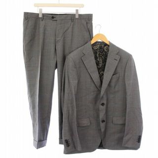 エトロ(ETRO)のエトロ シングルスーツ セットアップ テーラードジャケット ウール グレー(スーツジャケット)