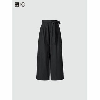 ユニクロ(UNIQLO)の【新品・未使用】UNIQLO:Cのベルテッドアンクルワイドパンツ(その他)