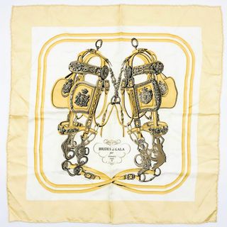 エルメス(HERMES)のHERMES エルメス カレ45 式典⽤⾺勒 スカーフ ガヴロッシュ 美品(バンダナ/スカーフ)