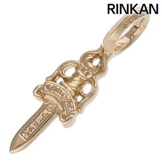 クロムハーツ(Chrome Hearts)のクロムハーツ  22K STACK DAGGER V2/ダガースタックチャーム ゴールドネックレストップ メンズ(ネックレス)