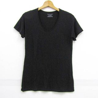 セオリーリュクス(Theory luxe)のセオリーリュクス 半袖Ｔシャツ クルーネック 無地 トップス 日本製 レディース 40サイズ ブラック系 theory luxe(Tシャツ(半袖/袖なし))