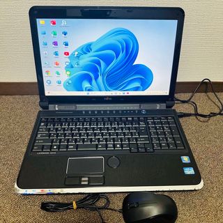 フジツウ(富士通)のS36 Fujitsuノートパソコンi7メモリ8G高速Windows11オフィス(ノートPC)