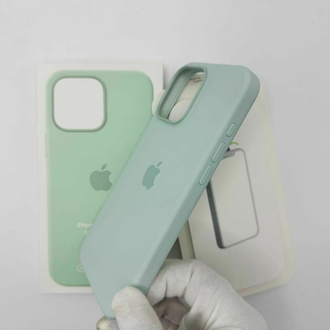 純正互換品-iPhone 16pro max シリコーンケース - アクアマリン スマホ/家電/カメラのスマホアクセサリー(iPhoneケース)の商品写真