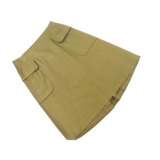 TOMORROWLAND トゥモローランド カーゴ Aライン 台形 スカート size38/カーキ ■■ レディース
