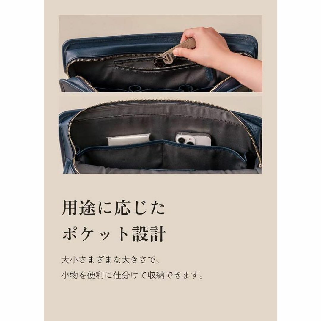 美品】ビジネスレザーファクトリーブラック レザー ビジネス