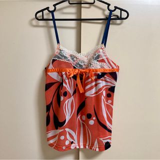 ザンパ(zampa)の★☆zampa☆リボンレース付き柄キャミ(キャミソール)