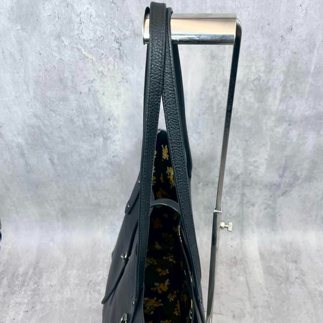 COACH - 【極美品✨】 コーチ トートバッグ シボ革 ブラック