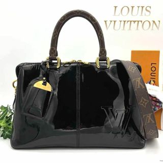 ルイヴィトン(LOUIS VUITTON)のルイヴィトン ヴェルニ モノグラム トート ミロワール 2way ブラック 黒(ハンドバッグ)