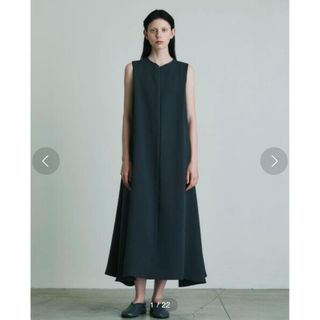 ユナイテッドアローズアンドサンズ(UNITED ARROWS & SONS)のUNITED ARROWS & SONS ノースリーブワンピース　ブラック(ロングワンピース/マキシワンピース)