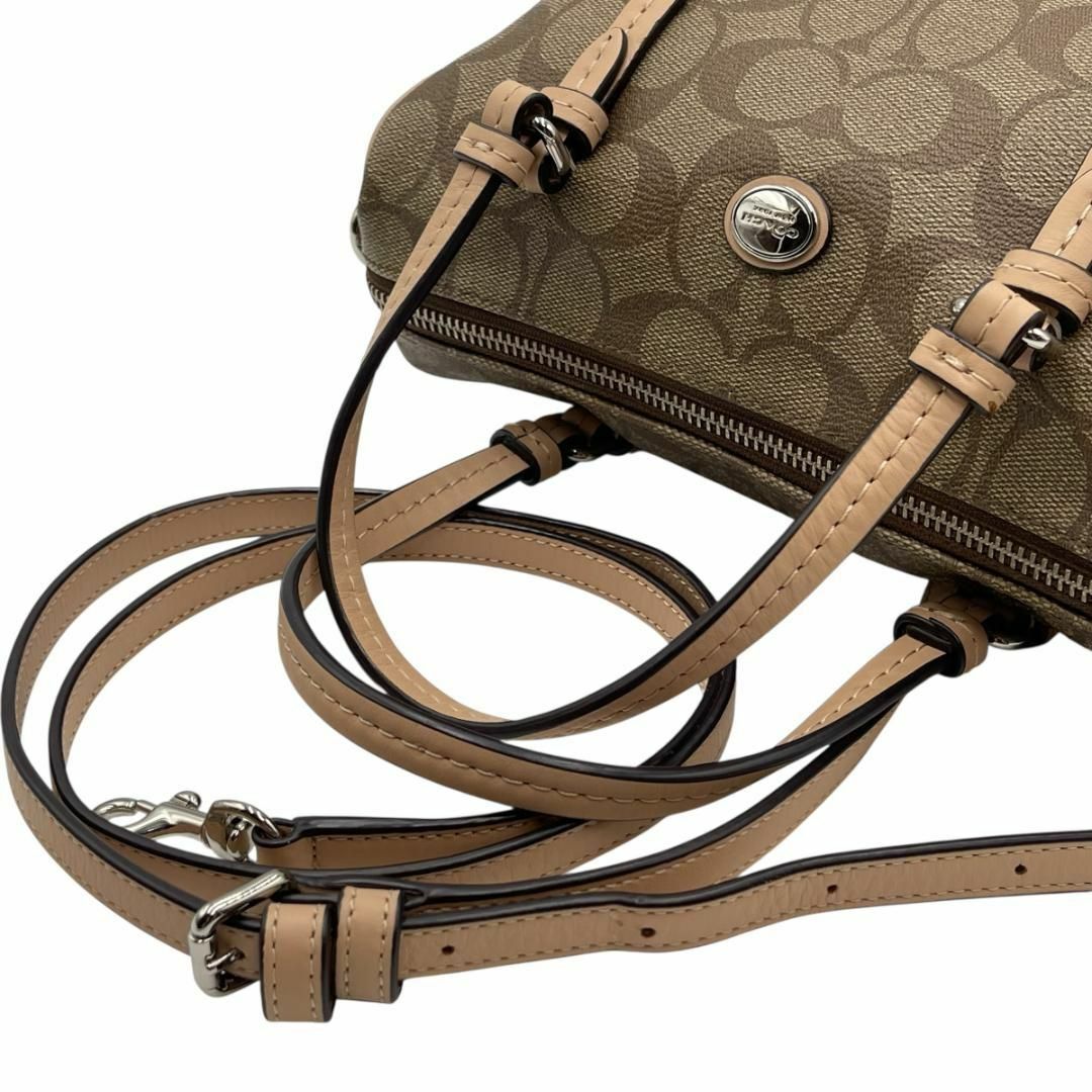 極美品 COACH コーチ 2WAY ショルダーバッグ シグネチャー ビジネス