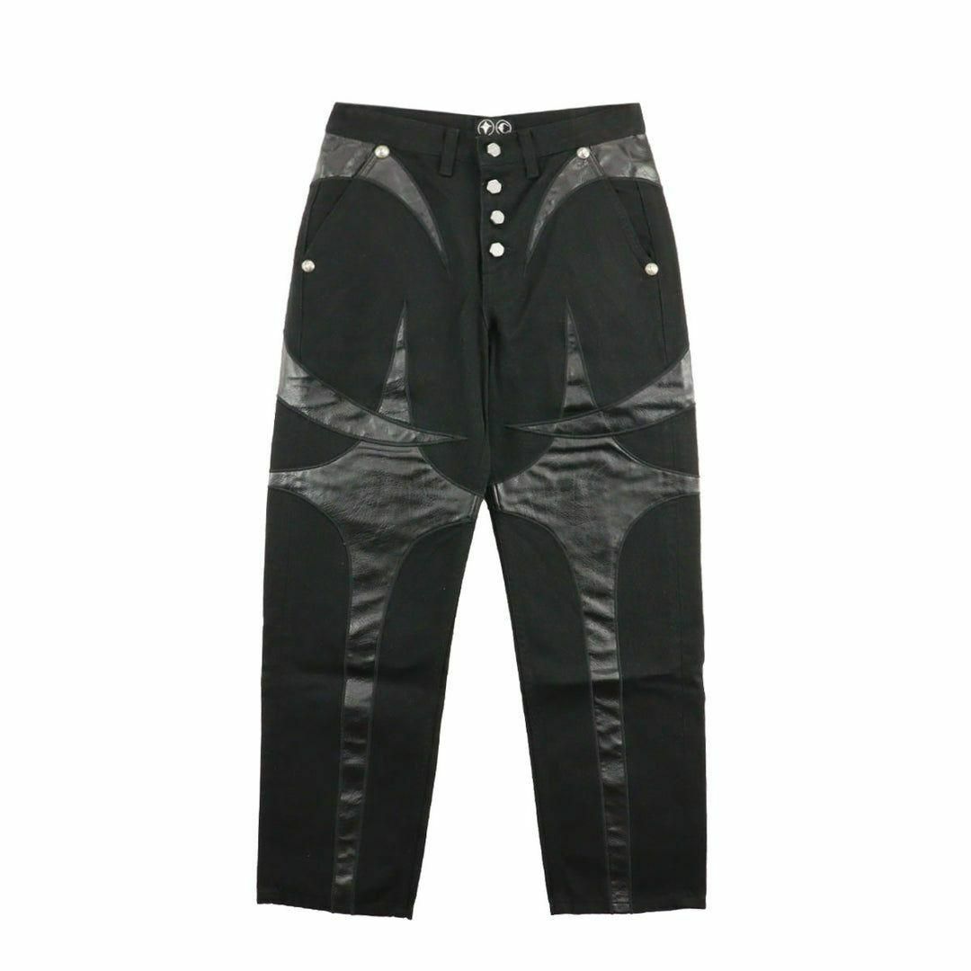 BLACK leather pants レザーパンツ THUG CLUB 正規品の通販 by