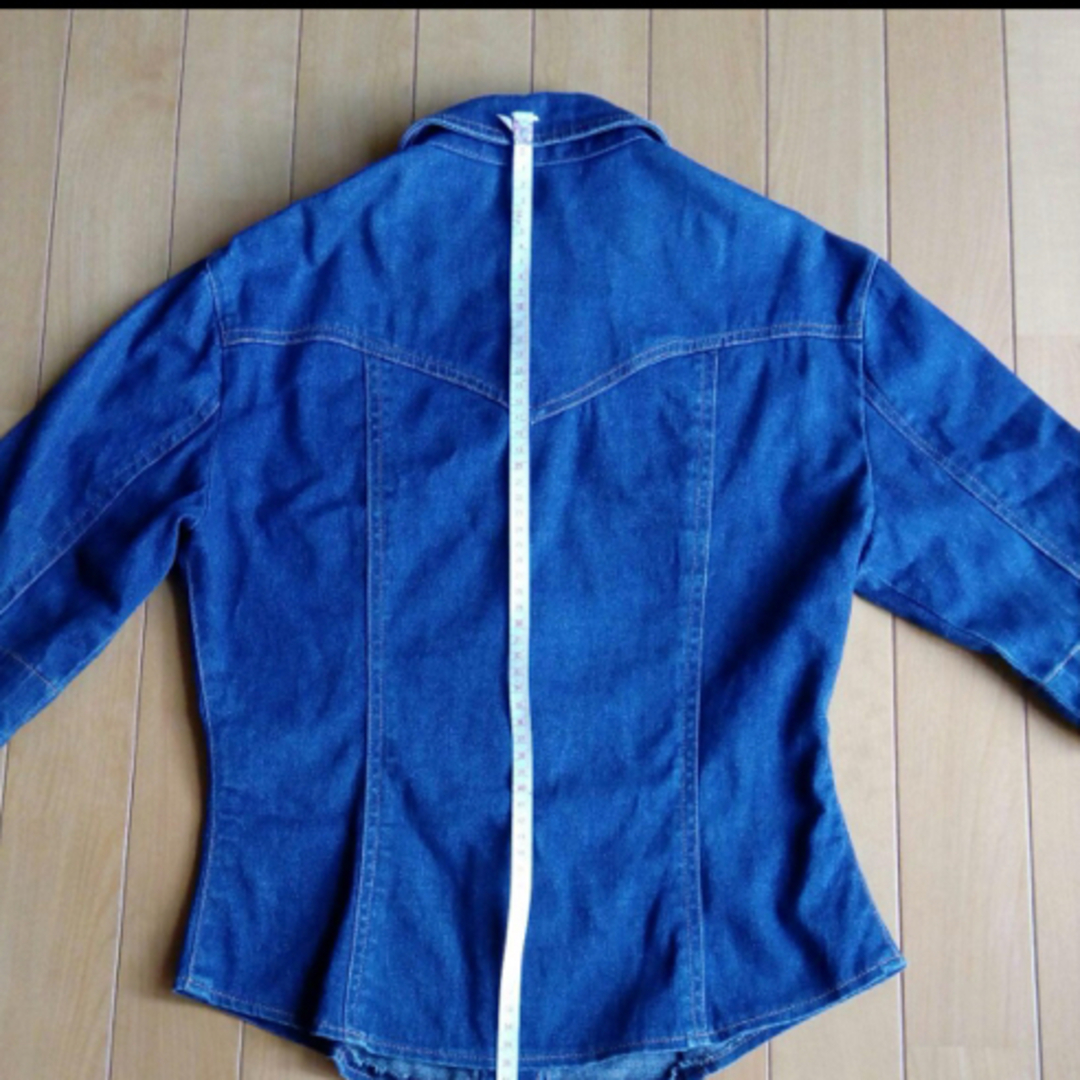 120サイズ デニムシャツ インディゴブルー キッズ/ベビー/マタニティのキッズ服女の子用(90cm~)(ブラウス)の商品写真