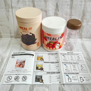 新品ミルイットプロテインセット ダイエット　いちご　チョコレート　シェイカー付(プロテイン)