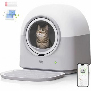 【HHOLOVE】 全自動猫トイレ 猫 自動トイレ 猫トイレ 自動清掃 AI搭載(猫)
